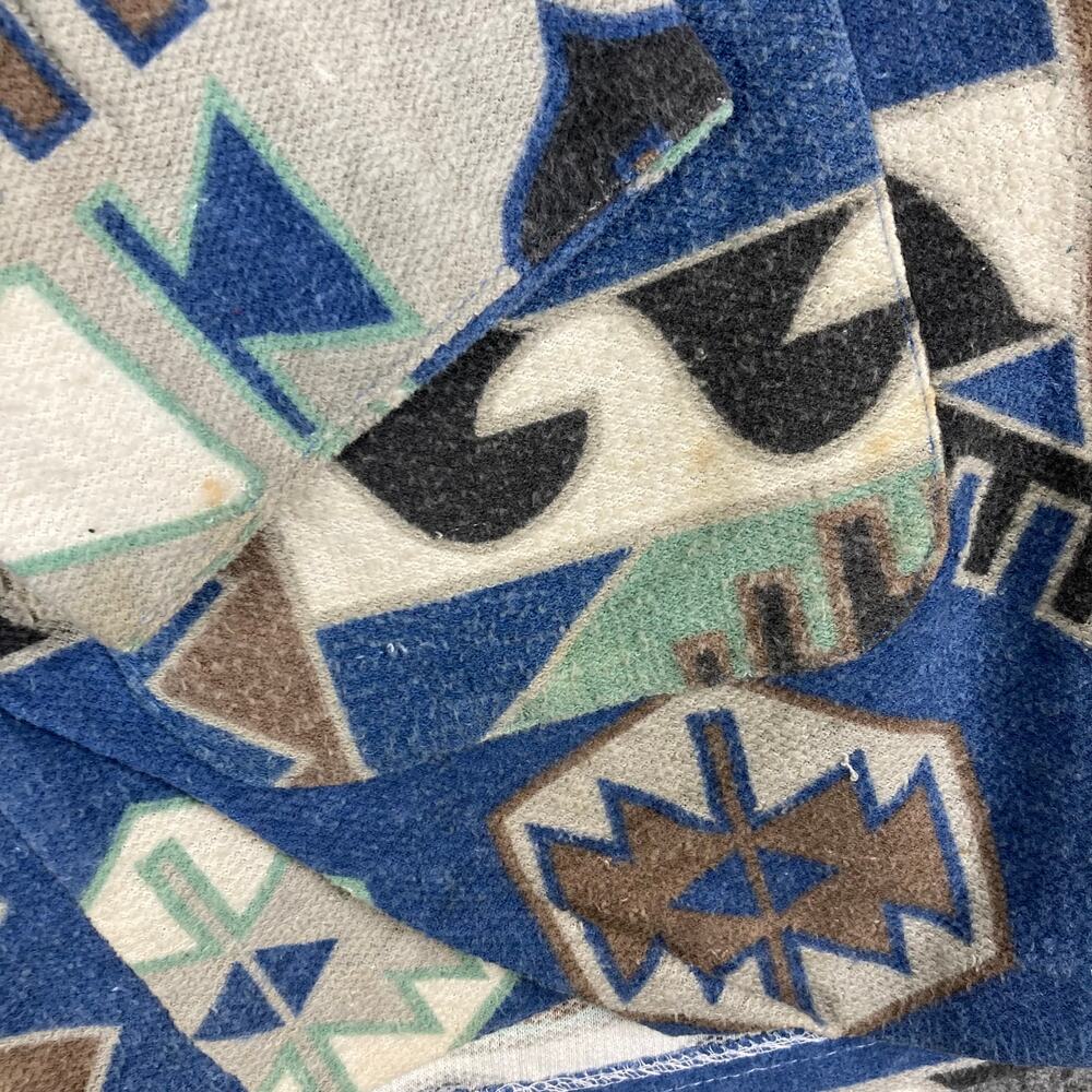 Nevada Blue Cardigan Womens L Aztec Tribal Print Button Front Sweater - Picture 6 of 8